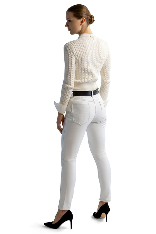 Colette Natural Leather Pants