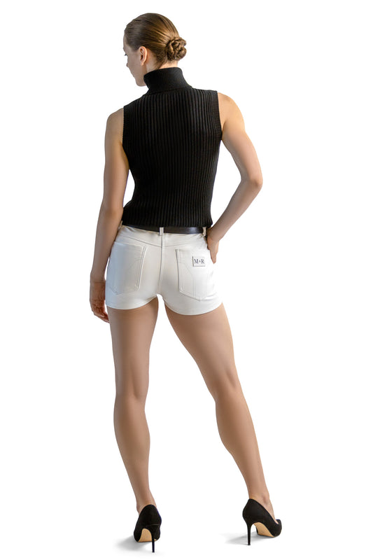 Véa PU Leather Shorts
